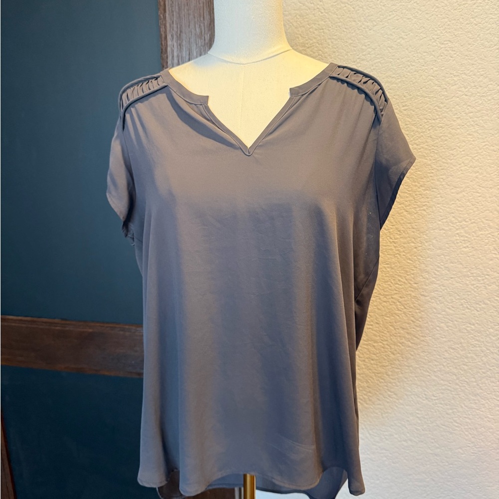 Pleione Charcoal Blouse - Picture 1 of 5